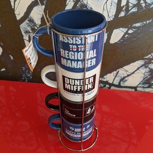 Ceramic Coffee Mug Set with storage  "The Office"